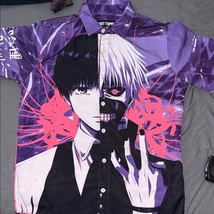 Hot Topic Funimation TOKYO GHOUL Size Small Casual Button Up